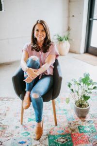 woman sitting in a chair