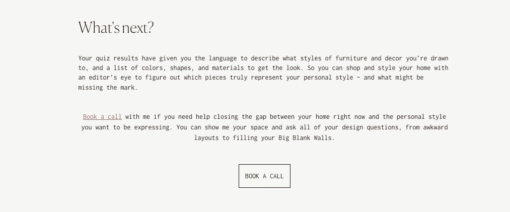 quiz product recommendation