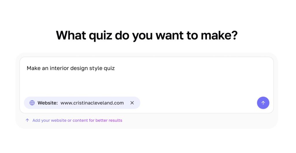 Interact quiz create step 2