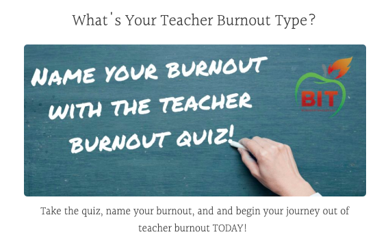 quiz cover for teacher burnout quiz