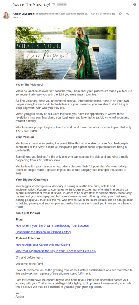 Amber Lilyestrom email