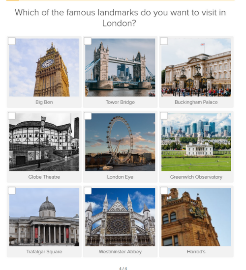 TRAVEL image quiz example
