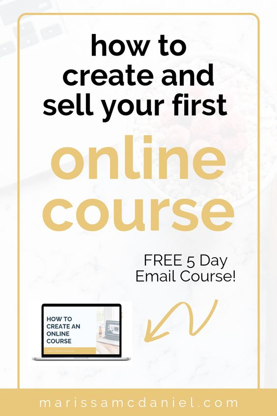 how to create online course email course pin