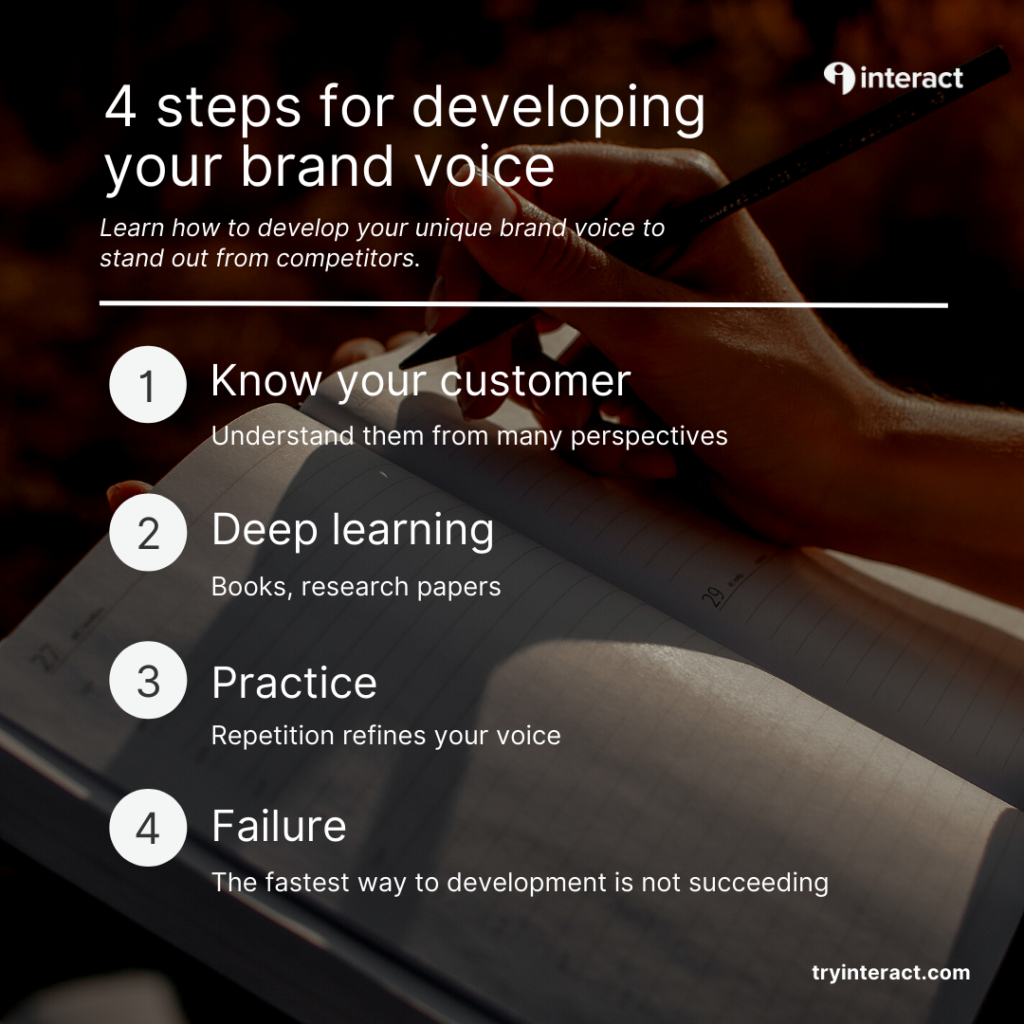 4 steps for developing your brand voice