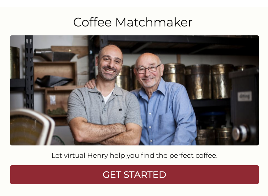 Coffee matchmaker quiz 1