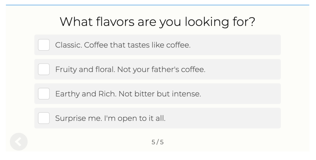 What flavors of coffee do you like