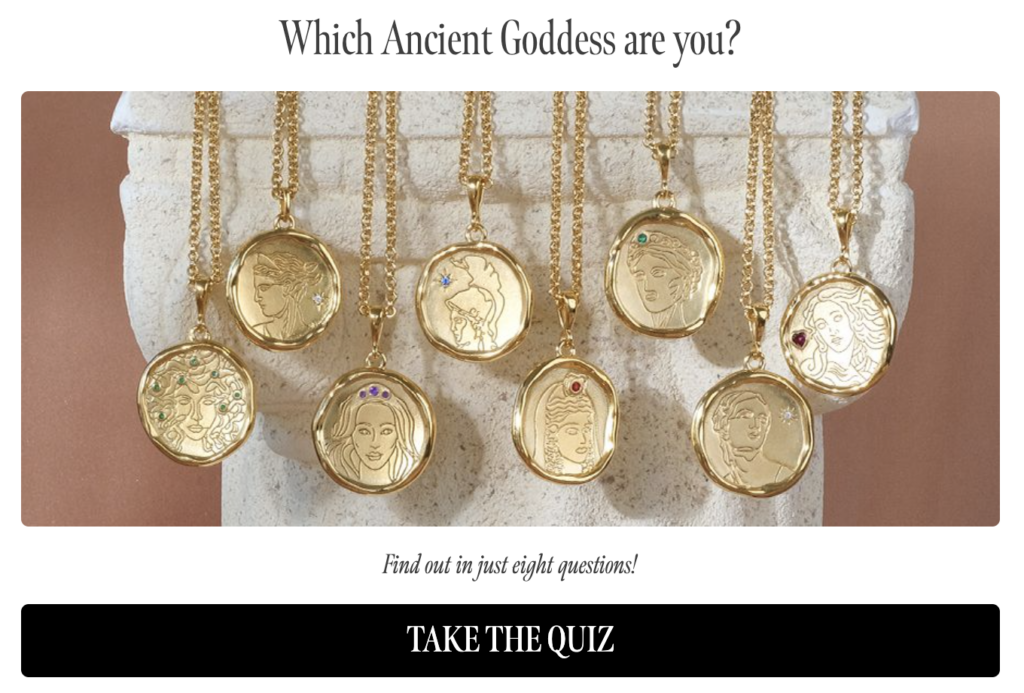 ancient goddess jewelry quiz