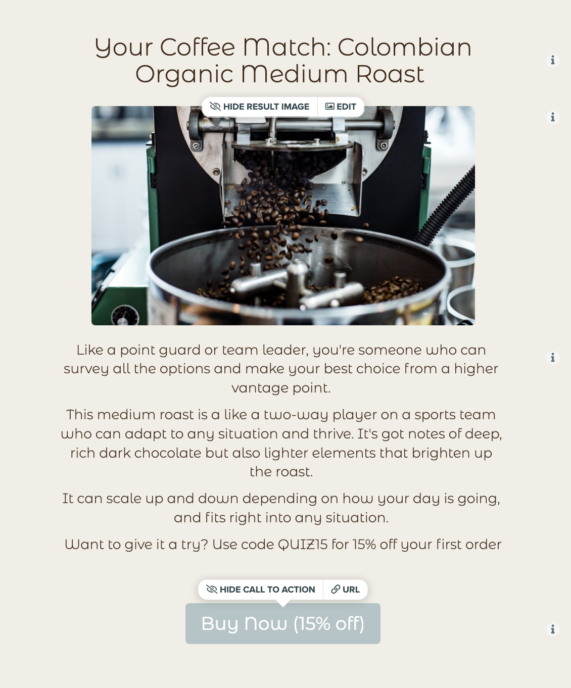 How to make a Coffee Match Maker Quiz Interact Blog