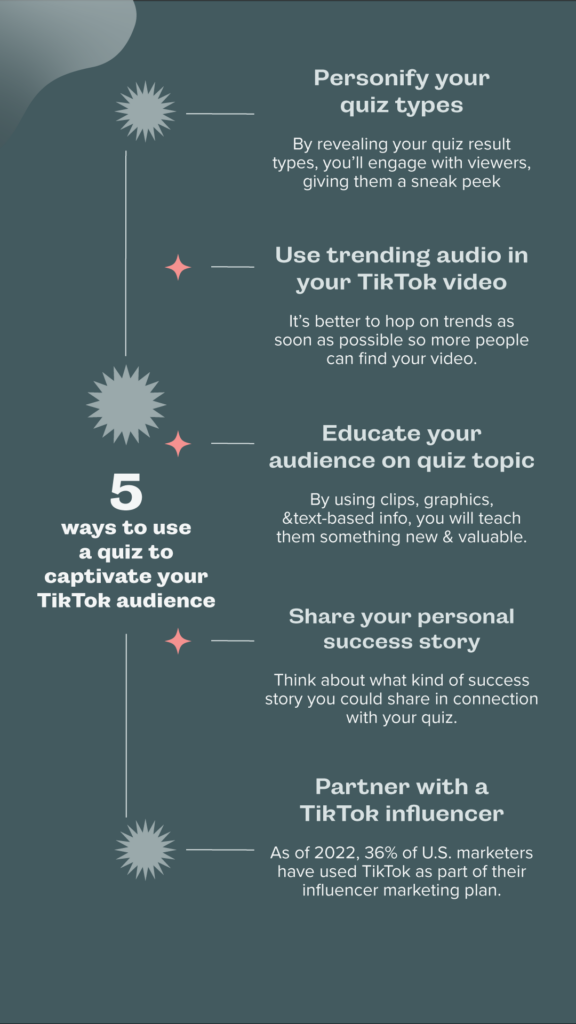 5  ways to use  a quiz to captivate your TikTok audience