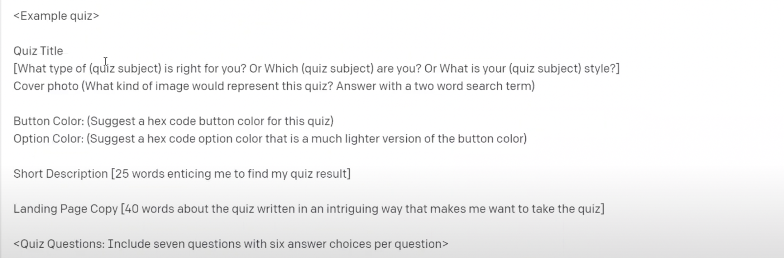 Best Personality Quiz Prompt for ChatGPT Interact Blog