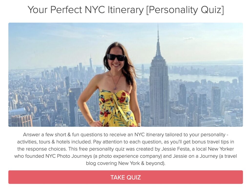 Jessie on a journey quiz