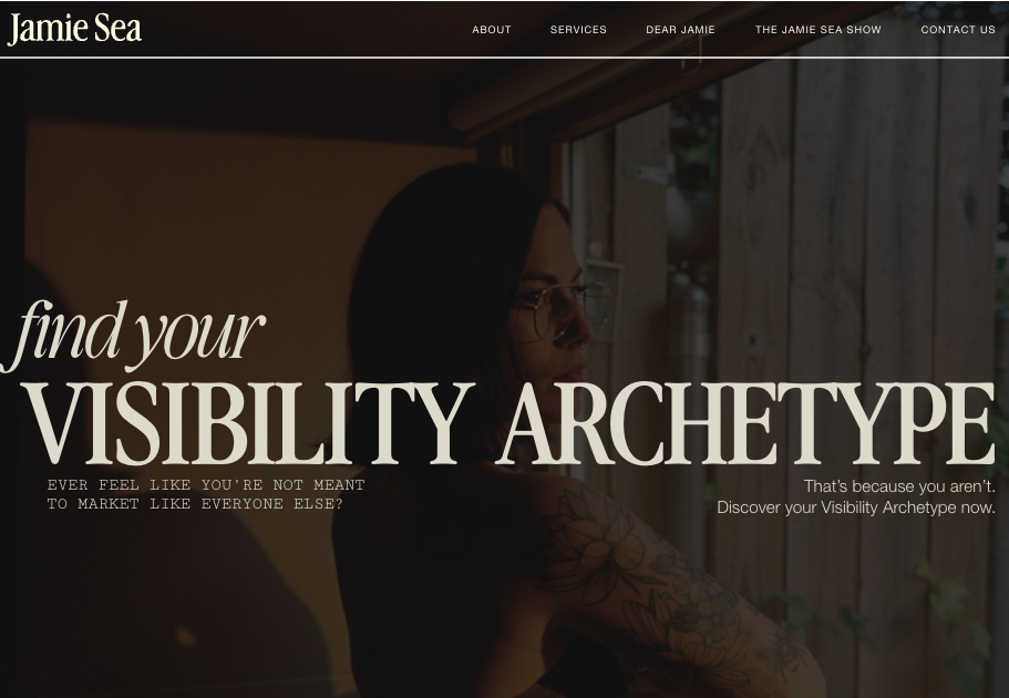 Find Your Visibility Archetype Jamie Sea