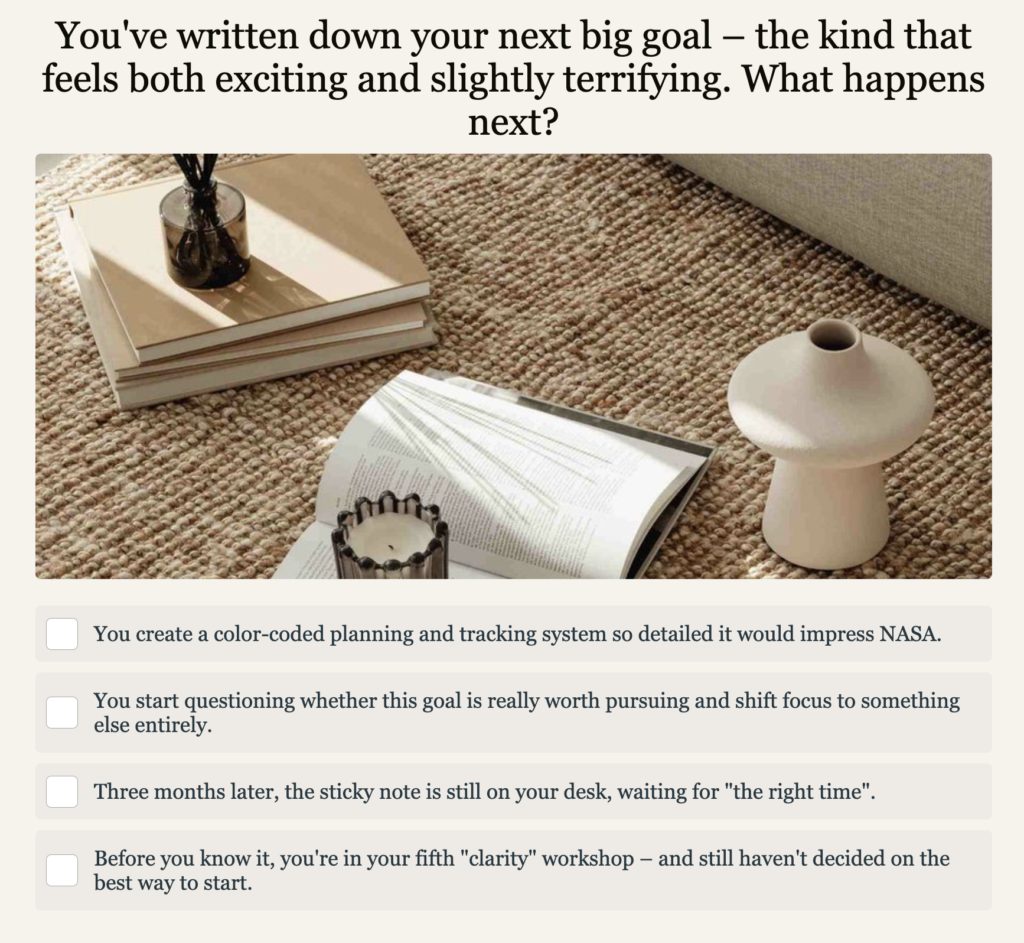 Hidden Success Blocker Quiz Question