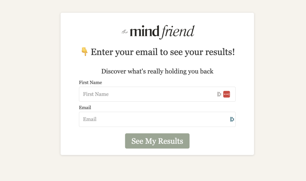 Hidden Success Blocker Quiz Opt-in Form