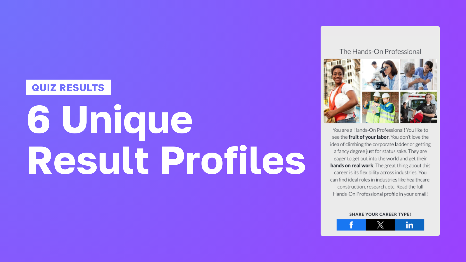 Advice With Erin Quiz Result Hands-On Professional