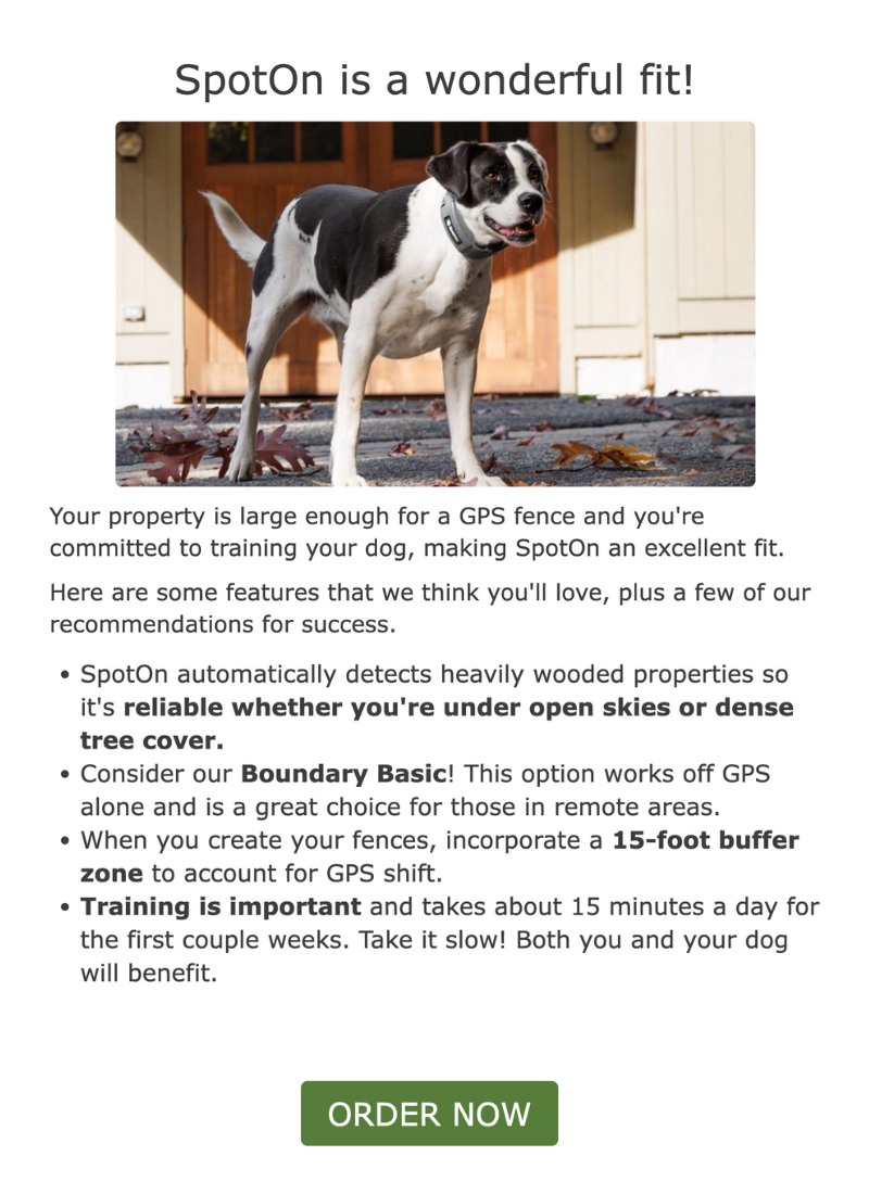 SpotOn Lead Generation Questionnaire Showing that you are a good fit for the product