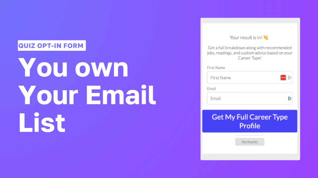 Advice With Erin Quiz Lead Generation Form