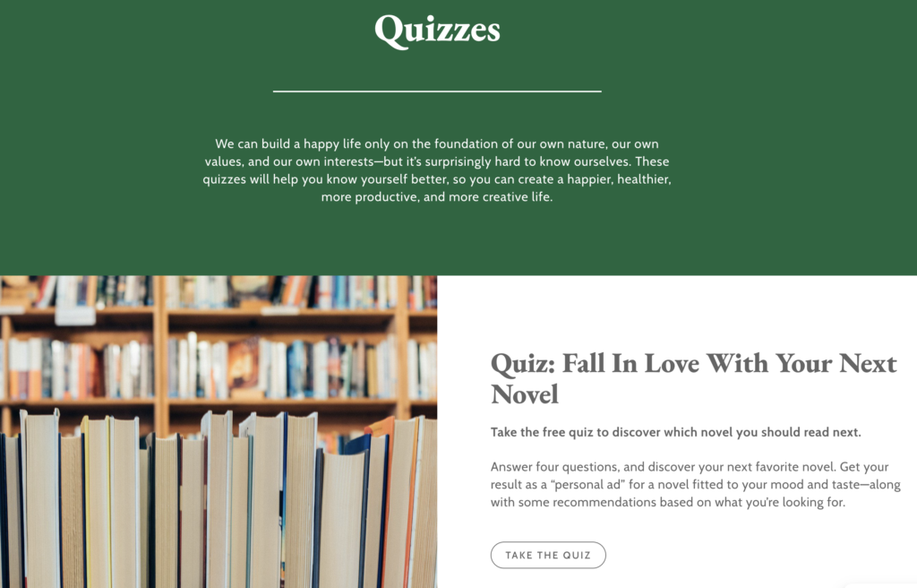 Gretchen Rubin Quiz Resource Center Home Page