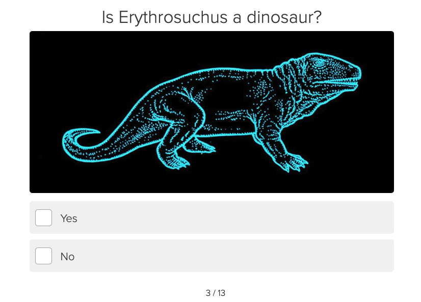 Natural History Museum Quiz Is it a Dinosaur?