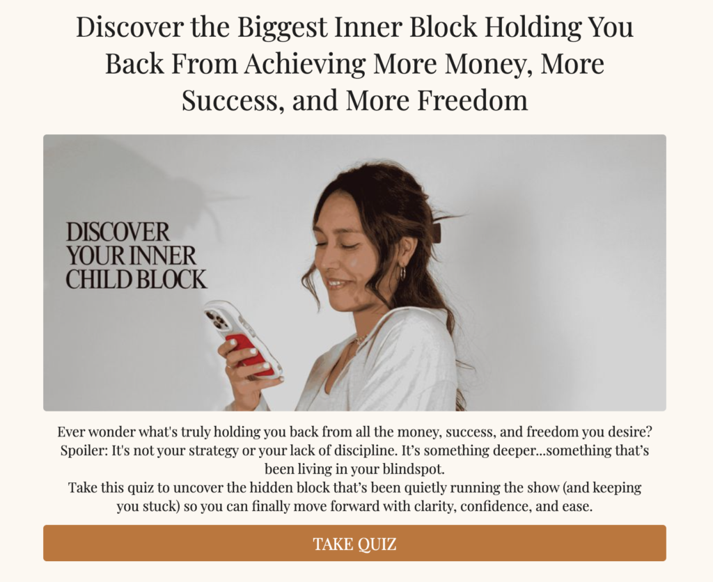 Kristen Such Inner Child Block Quiz