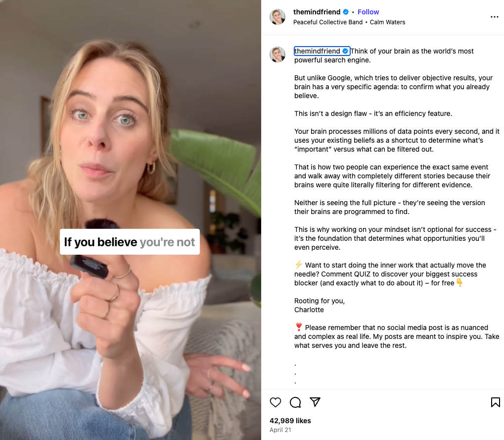 The Mind Friend reel about the brain as a search engine