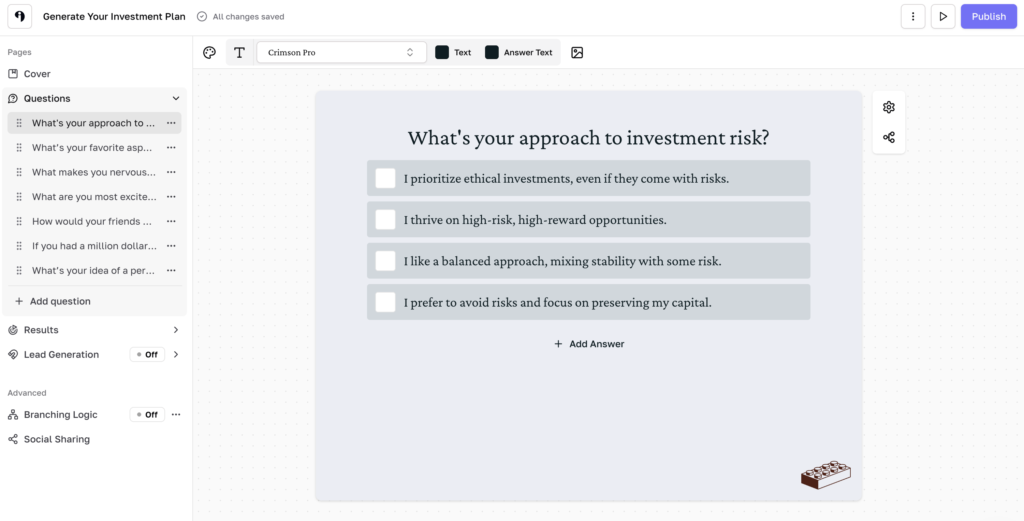 Edit Question in a Conversational Form Within Interact