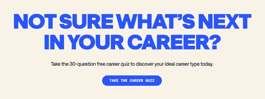 Advice with erin career quiz