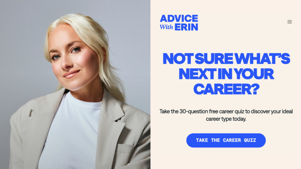 website engagement advice with erin quiz