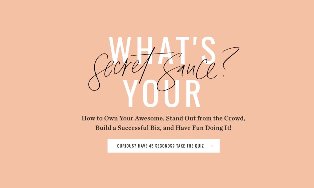 Jenna Kutcher Secret Sauce Quiz