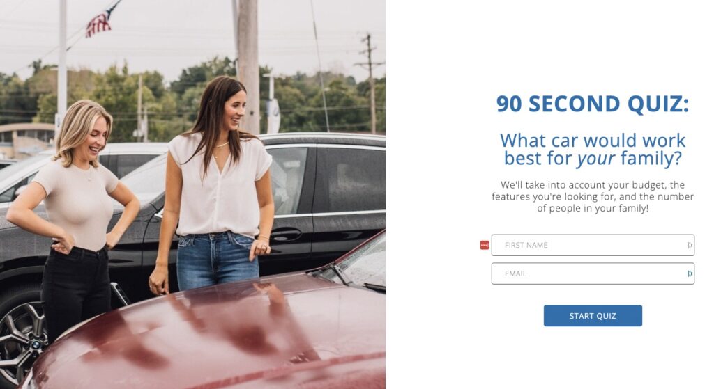 The Car Mom Quiz Opt In Form