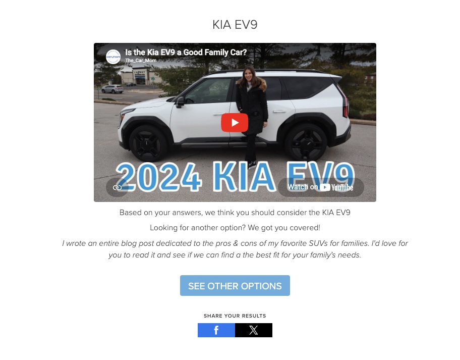 The Car Mom Quiz result