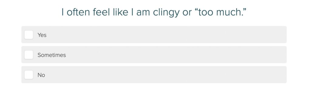 attachment quiz question