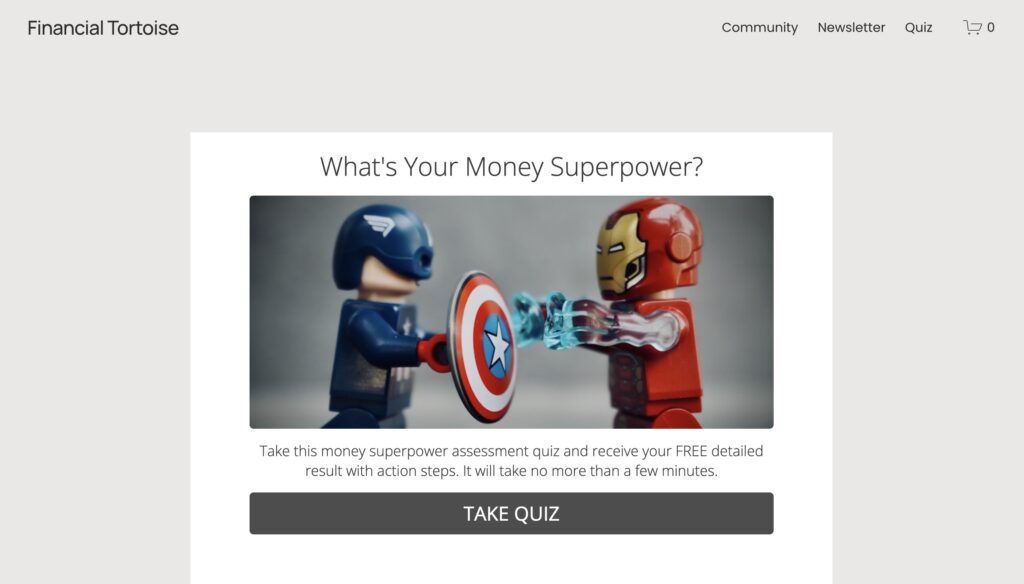Financial Tortoise Money Superpower Quiz