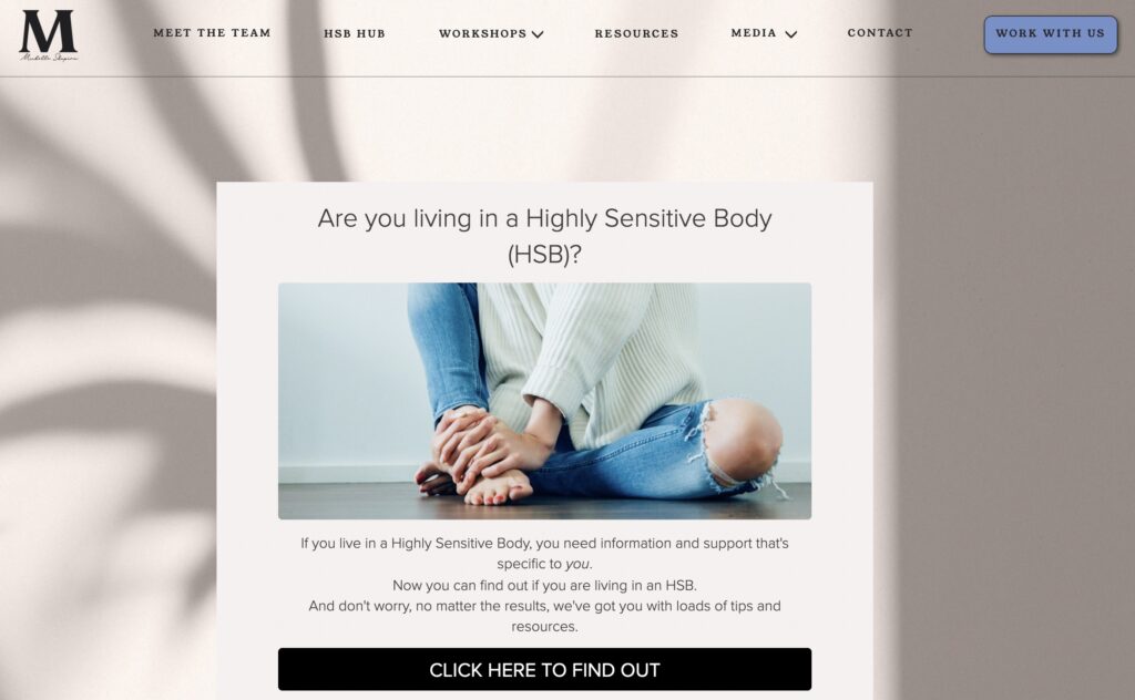 Michelle Shapiro Are You Living in a Highly Sensitive Body Quiz