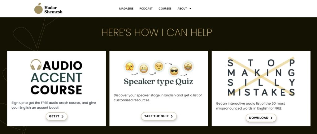 Hadar Shemesh Speaker Type Quiz