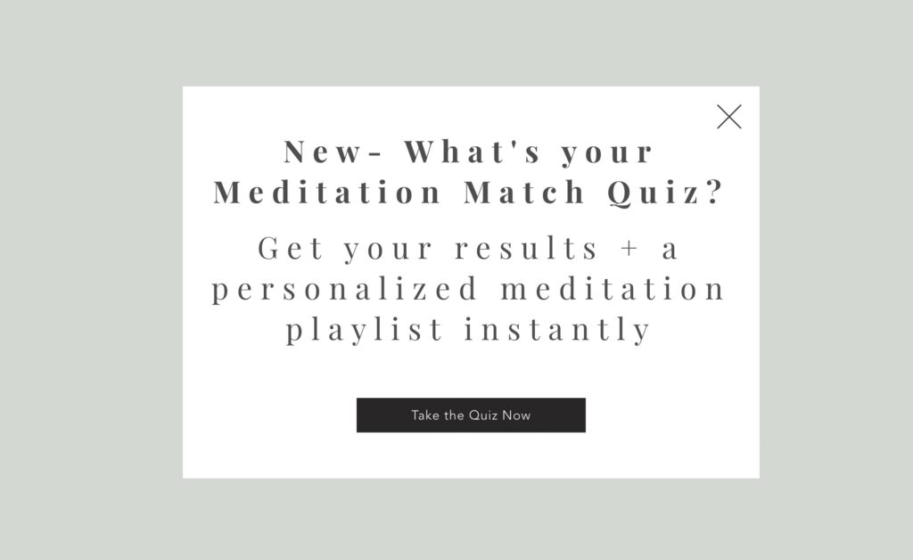 Meditation Match Quiz Yoga for You