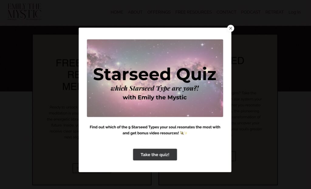 Emily the Mystic Starseed Quiz
