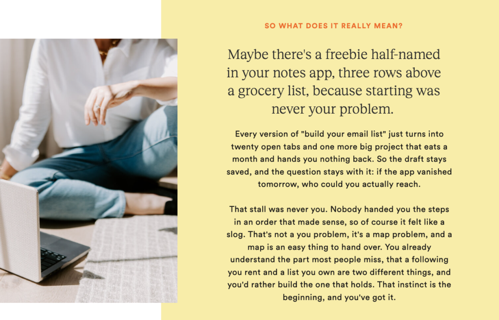Jenna Kutcher's Level Up Assessment quiz result.