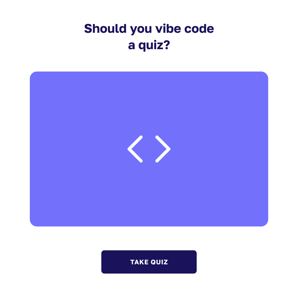 an example of vibe coded quiz cover page.