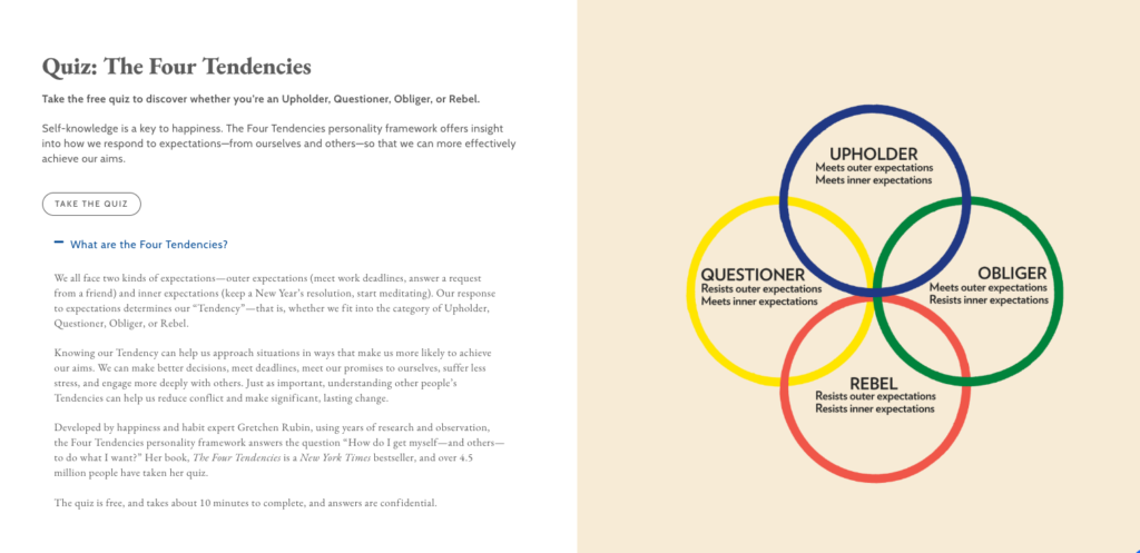 Gretchen Rubin's Quiz