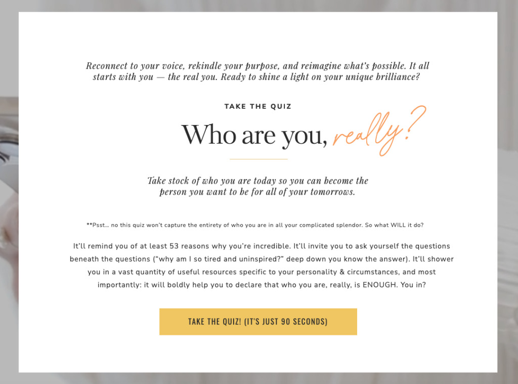 Jenna Kutcher's ‘Who Are You Really?’ quiz