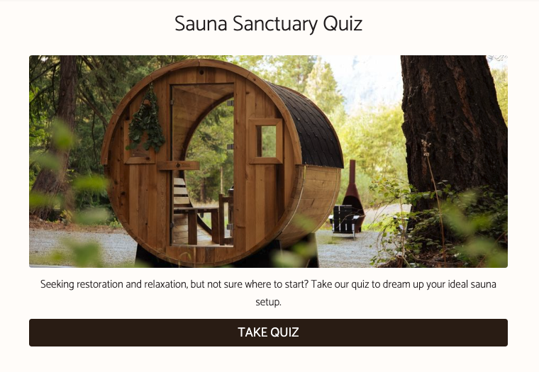 Redwood Outdoors’ Sauna Sanctuary Quiz