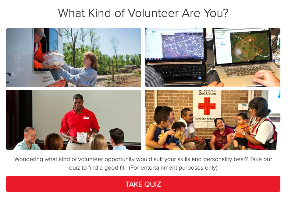 Red Cross's volunteer quiz