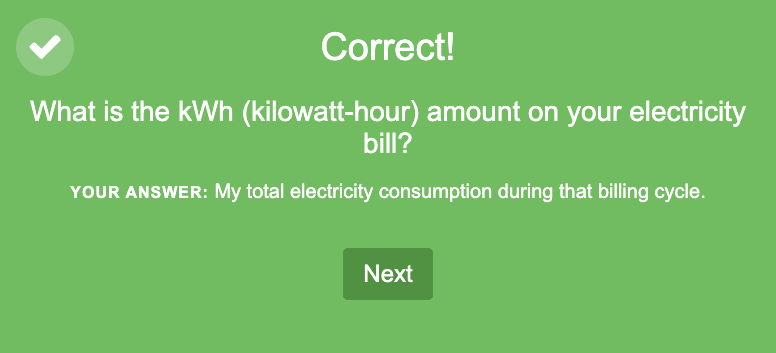 Direct Energy’s energy-bill "What's on my energy bill? quiz answer