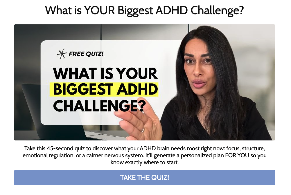 Dr. Sasha Hamdani's ADHD Quiz