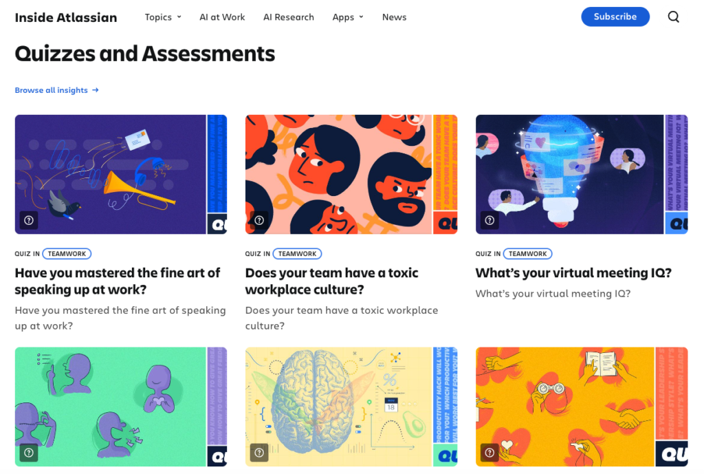 Atlassian’s quiz archive