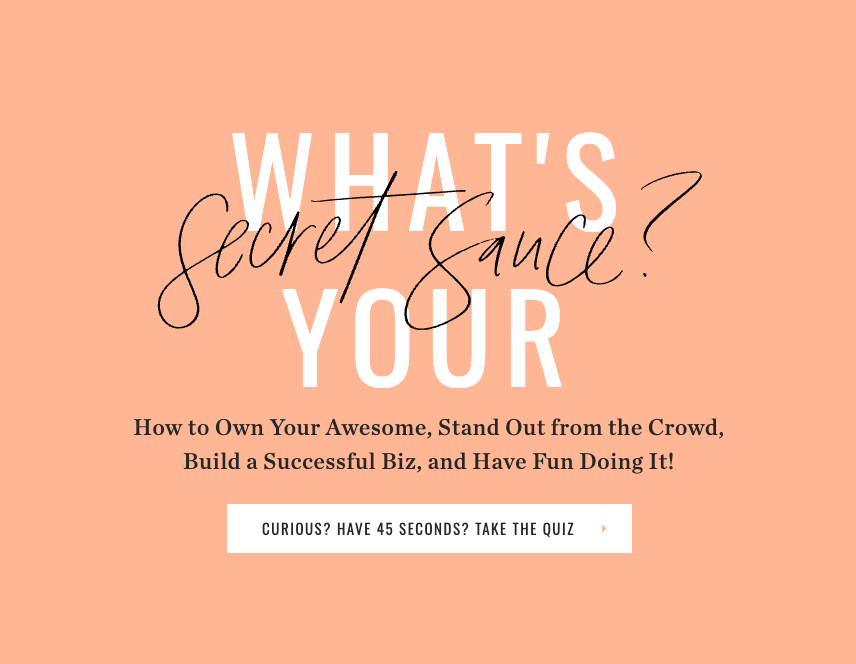 Jenna Kutcher's Secret Sauce Quiz.