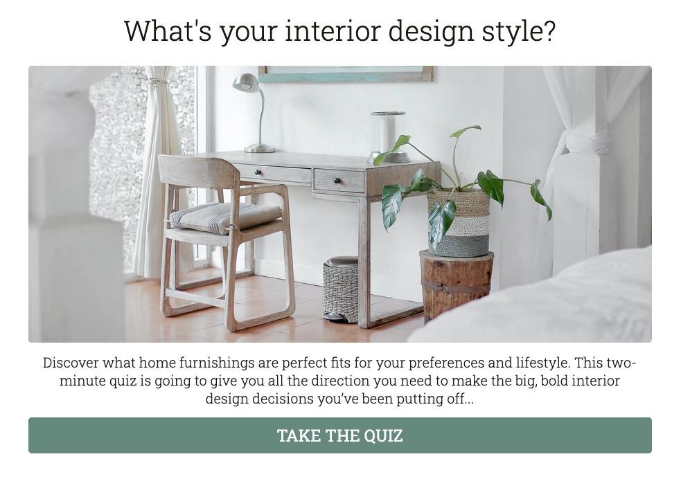 Interact Whats your interior design style quiz
